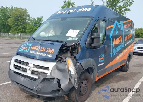 2015 Ram Promaster 3500 High Roof z USA, uszkodzony, nr VIN 3C6URVHD9FE515534